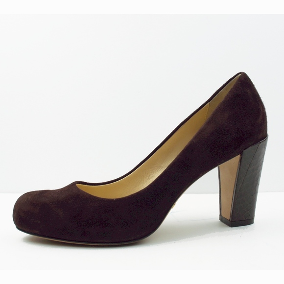 Cole Haan Shoes - COLE HAAN Brown Suede NikeAir Heels Pumps Shoes